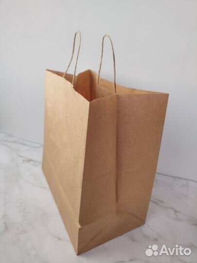 Крафтовый пакет, подарочный пакет, крафт пакет