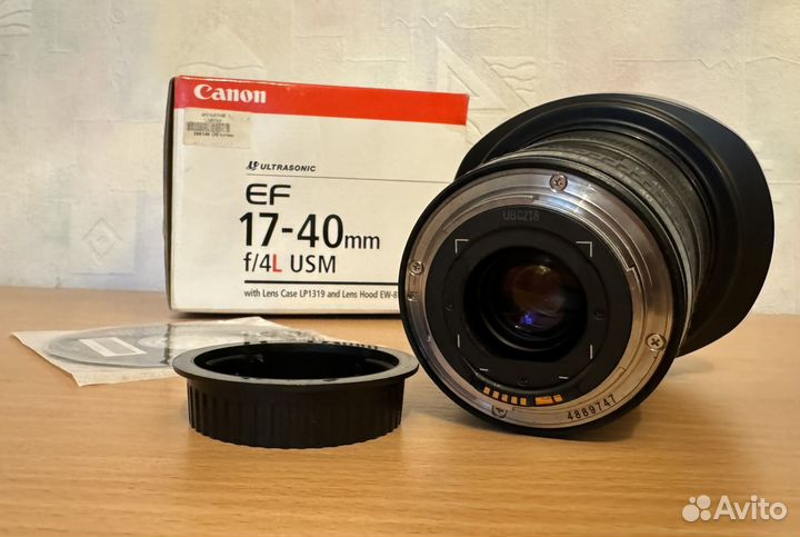 Объектив canon EF 17-40mm f 4L