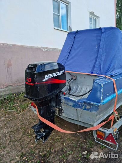 Казанка 5м4 с мотором и телегой