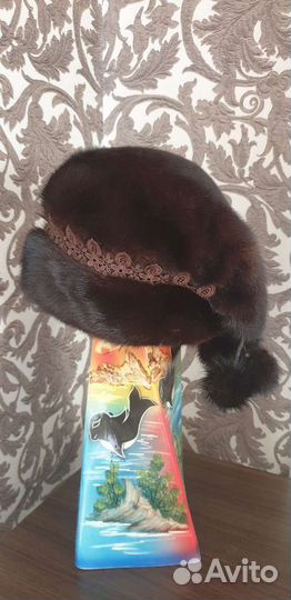 Шапка норковая женская