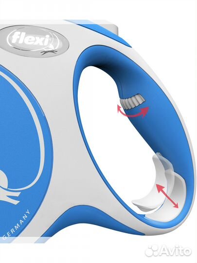 Поводок-рулетка flexi New Comfort L. Лента 5 м. дл