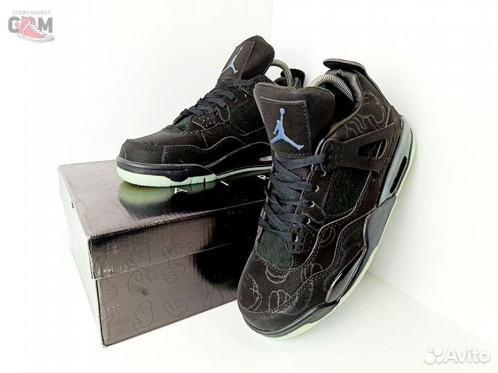 Кроссовки мужские nike air jordan 4 retro kaws