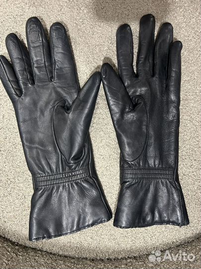 Перчатки женские кожаные