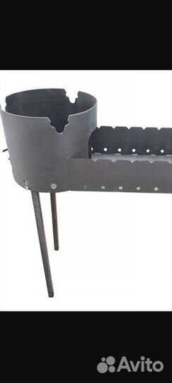 Мангал печь казан чугунный 10 литров с крышкой