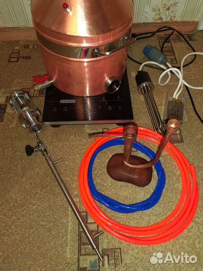 Самогонный апарат дистиллятор медный