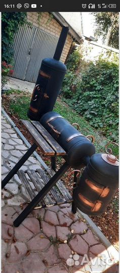 Смокер,мангал,коптильня,печь,барбекю