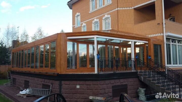 Стеклянная крыша, Остекление террас