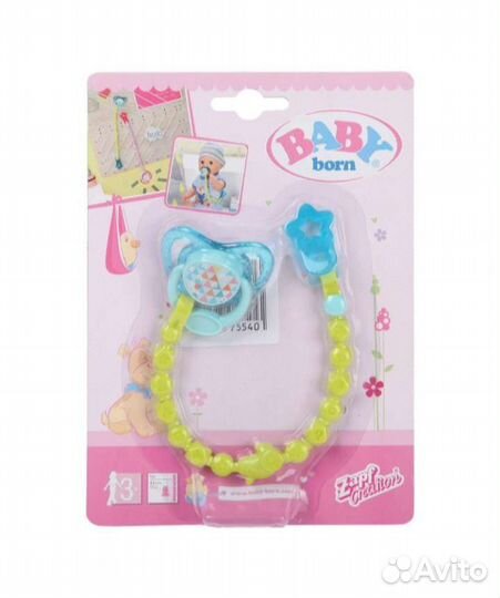 Соска с цепочкой Zapf Creation, для baby born