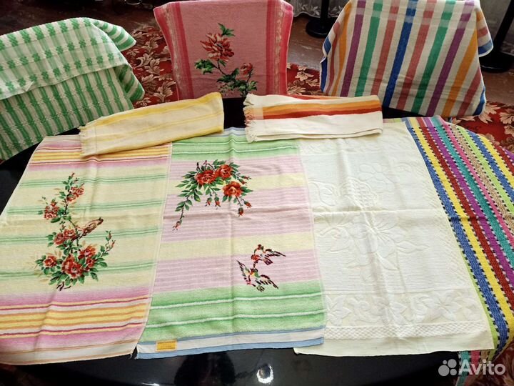 Махровые полотенца и простынь новые, СССР