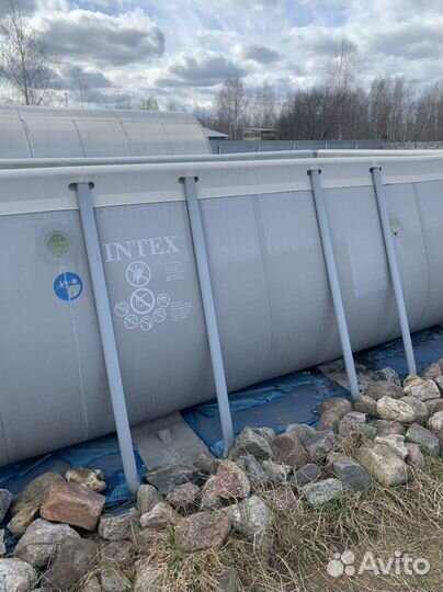 Каркасный бассейн прямоугольный