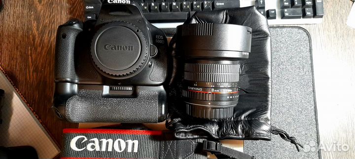 Продам Canon EOS 600D + объектив Samyang 3.5/8 mm