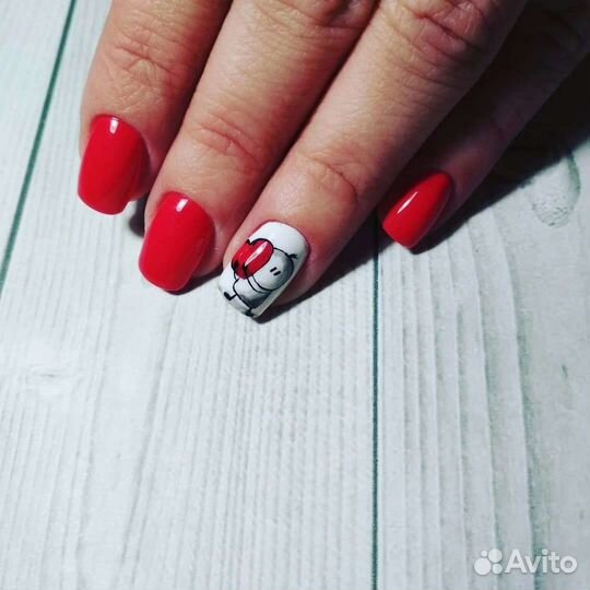 Маникюр Гель лак Наращивание