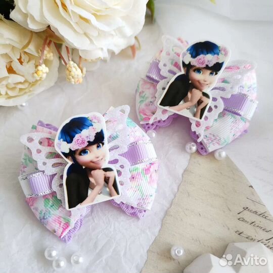 Бантики для волос ручной работы