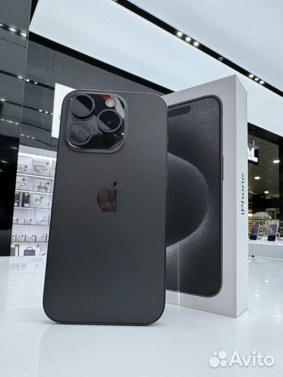 iPhone 15 Pro 1 тб черный титан (1sim + eSim )