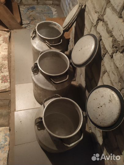 Фляги бидоны алюминиевые 40 литров, 30 литров