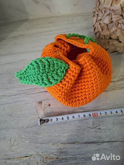 Косметичка мандаринка ручная работа