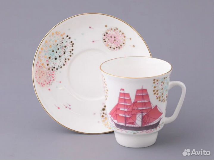 Императорский фарфор, Чашка с блюдцем