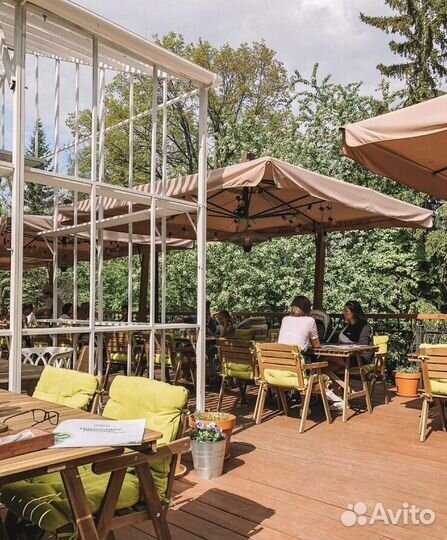 Зонт усиленный для кафе и ресторанов