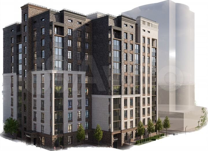 2-к. квартира, 55 м², 2/9 эт.