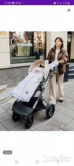 Конверт в коляску зимний. Спальный мешок для детей