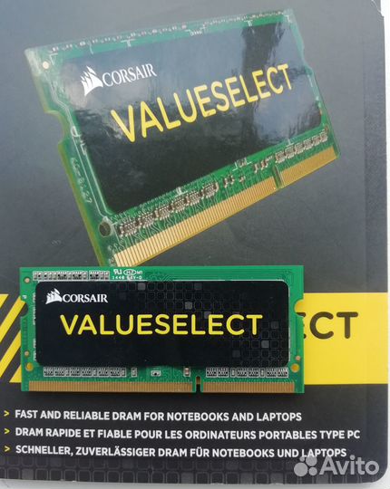 Corsair ValueSelect 4 гб DDR-3