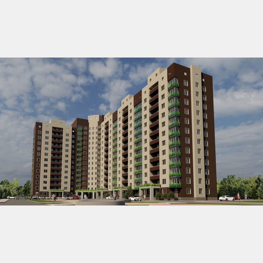 2-к. квартира, 62,9 м², 1/9 эт.