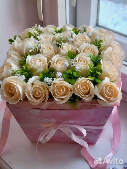 Цветы букет зефировый