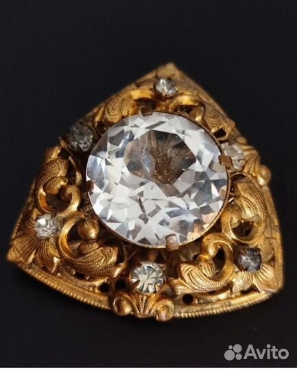 Брошь винтаж Крупная Царская