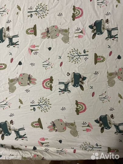 Бортики в кроватку подушки + постельное белье