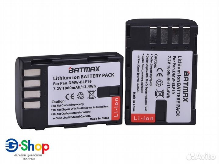 Аккумулятор на Panasonic GH3/GH4/GH5 DMW-BLF19(E)
