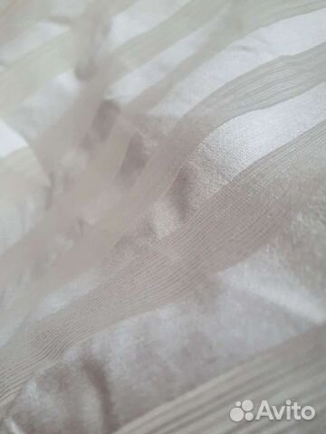 Ткань блузочная белая в полоску 5,5 метра