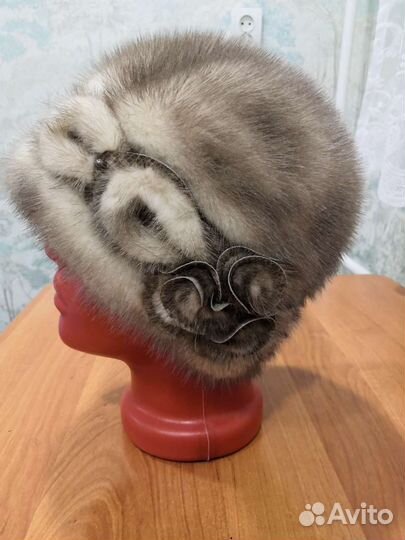 Шапка норковая женская