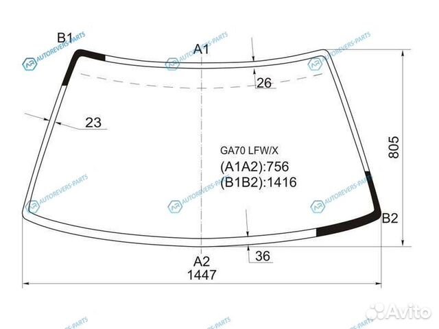 GA70 lfwx Стекло лобовое toyota supra 3000GT GA70T