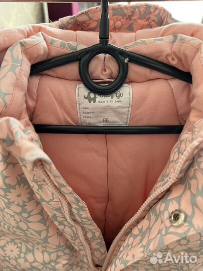 Зимний комбинезон для девочки 86