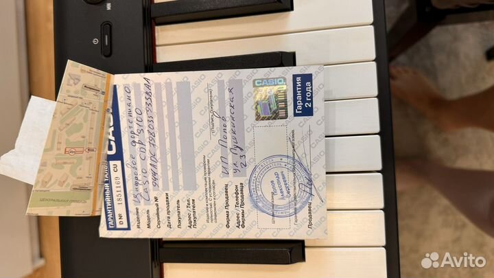 Цифровое пианино casio cdp s100