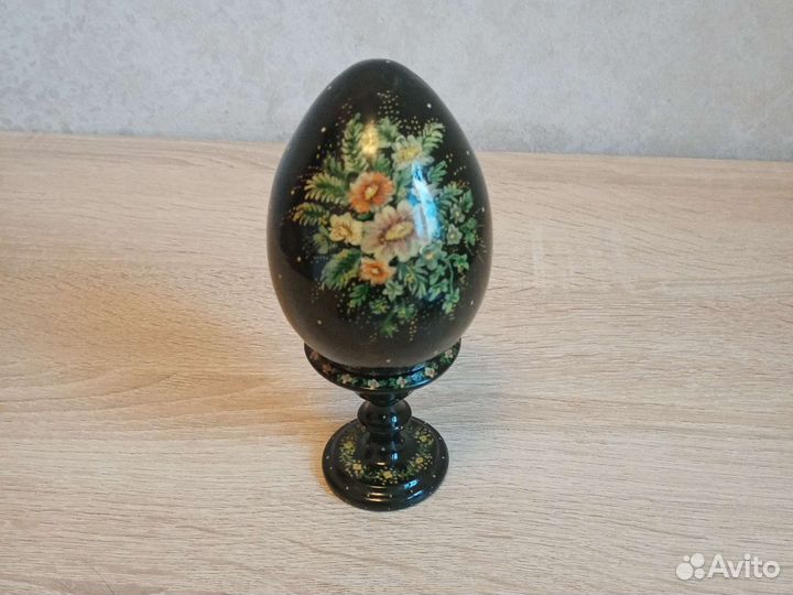Шкатулка Холуй Палех Яйцо ручная роспись