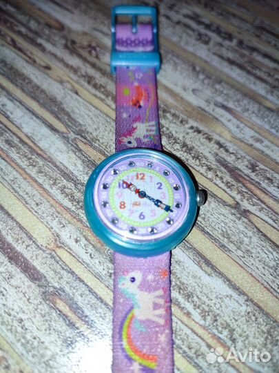 Детские наручные часы Swatch единороги