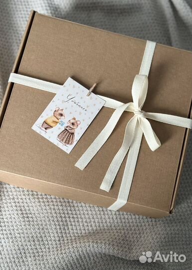 Корзина вязаная на кроватку подвесной кармашек