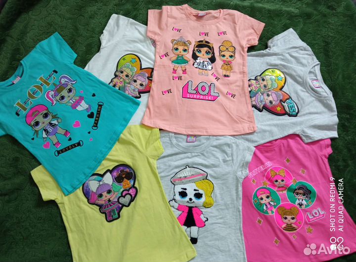 Футболки для девочки на 6 лет