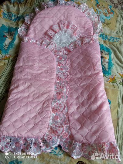 Конверт атласный на выписку