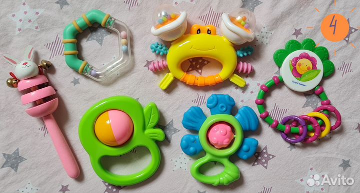 Детские игрушки Погремушки Грызунки Конструктор