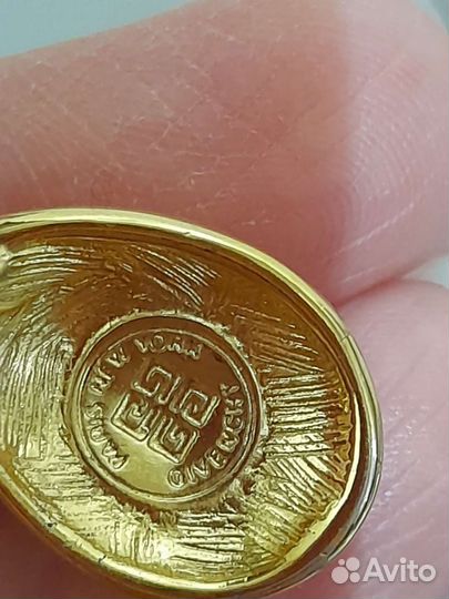 Клипсы Givenchy, винтажные. Оригинал