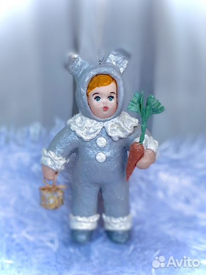 Ватная игрушка Зайка