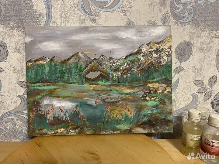 Горы маслом