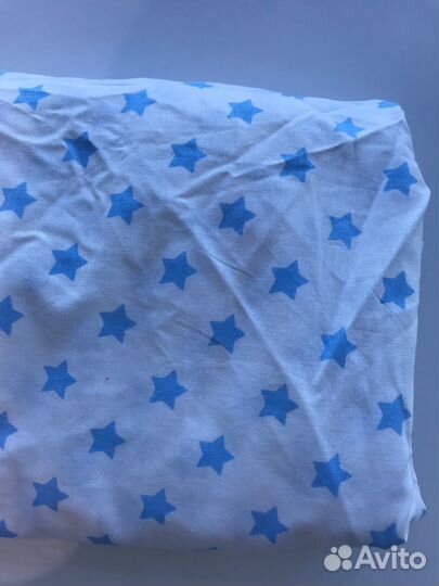 Простыня детская 85*60*10 см на резинке, поплин (м