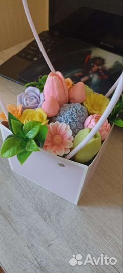 Сумочки с цветами из мыла