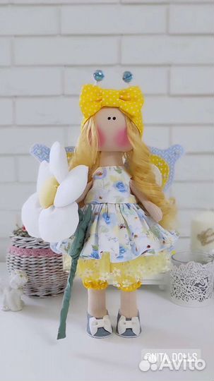 Кукла Бабочка текстильная интерьерная