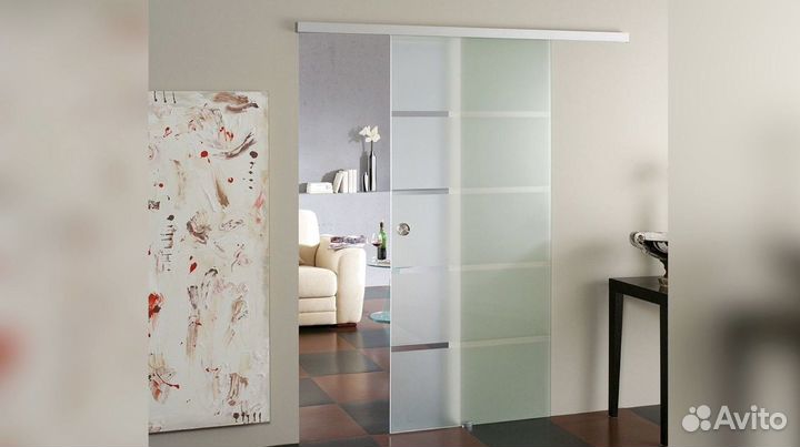 Стеклянная дверь