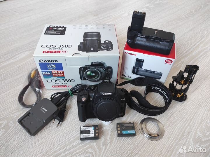 Canon EOS 350D + аксессуары
