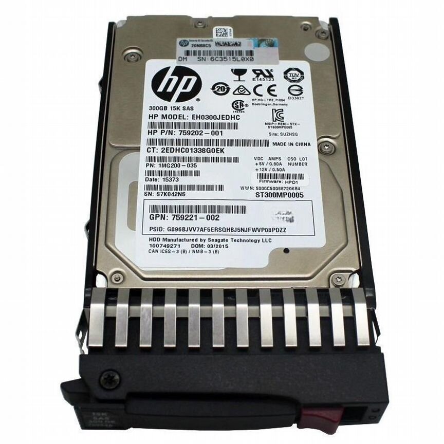 [EH0300JEDHC] Жесткий Диск Hp 300gb Sas 2,5" Hdd Eh0300jedhc